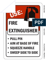 Fire Extinguisher Instruction