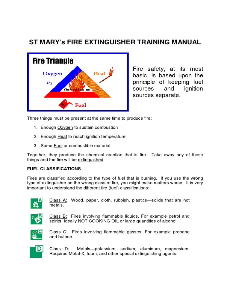 Fire Extinguisher Training Manual v2 1 PDF Fires Carbon Dioxide