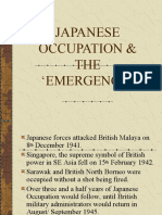 Japanese Occupation & THE Emergency'