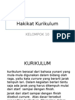 Hakikat Kurikulum