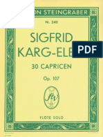 Karg-Elert 30 Flute Capricen