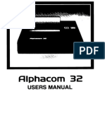 Alphacom - 32 Printer Manual