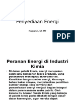 2. Penyediaan Energi