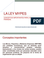 La Ley Mypes y Finanzas