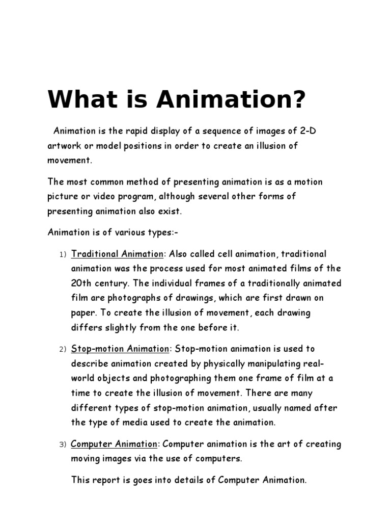 Computer Animation | PDF | Computer Generated Imagery | Animation