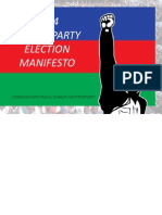 2014 SWAPO PARTY ELECTION MANIFESTO