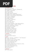 SAP Transaction Codes