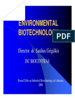 Environmental Biotechnology Saulius Grigiskis PDF