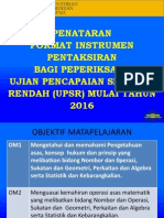 PP - Penataran - Format - Matematik - 2016 PDF