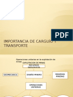 Importancia de Carguío y Transporte (Clase)