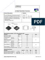 AON7403 P-Channel Enhancement Mode Field Effect Transistor: Features General Description