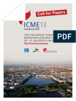 ICME 13 2nd Announcement