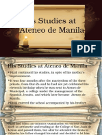 Rizal's Studies at Ateneo de Manila