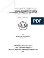 Per Banding An Penerapan Pembelajaran Konvensional Dan Pembelajaran Kooperatif Tipe Stad Dalam Penc