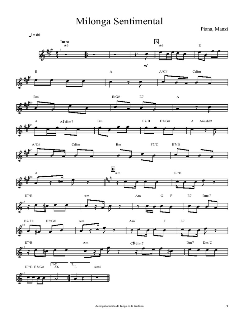 Milonga Sentimental Melo