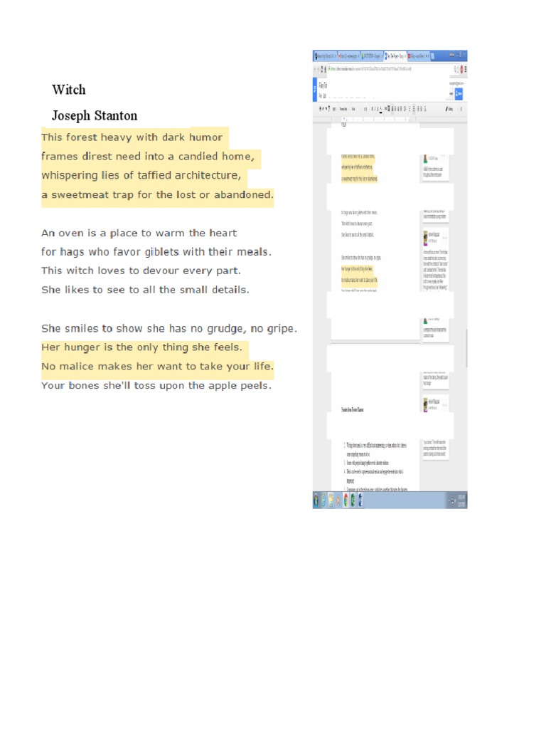 Witch Annotations | PDF