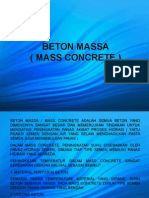 Beton Massa Mass Concrete