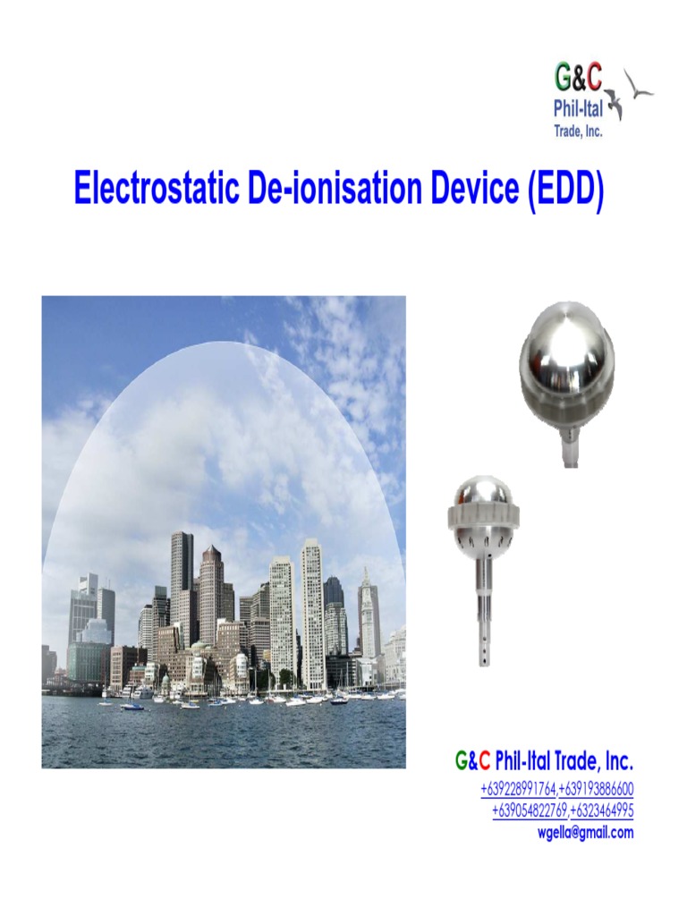Electrostatic De-ionisation Device Overview | PDF | Lightning | Electricity