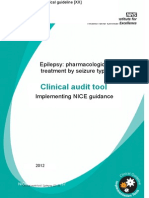 Epilepsy: Pharmacological Treatment by Seizure Type: NICE Clinical Guideline 137