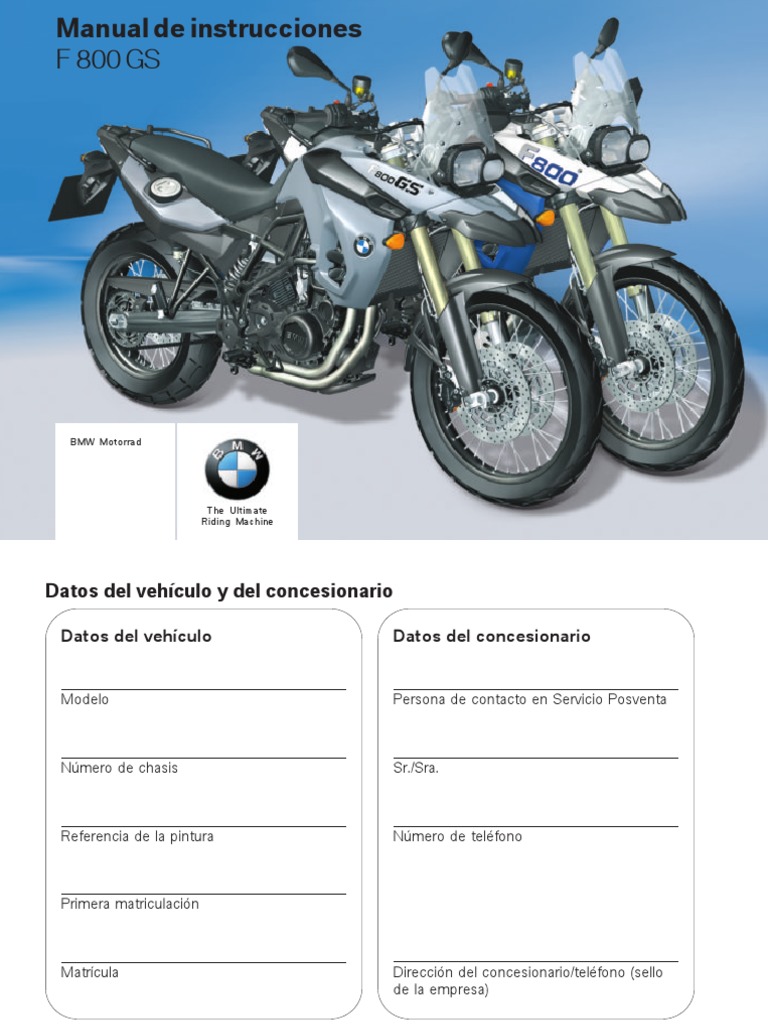 F800GS Manual de Usuario PDF