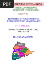 Government of Telangana Government of Telangana: National Conference For Kharif Campaign 2015