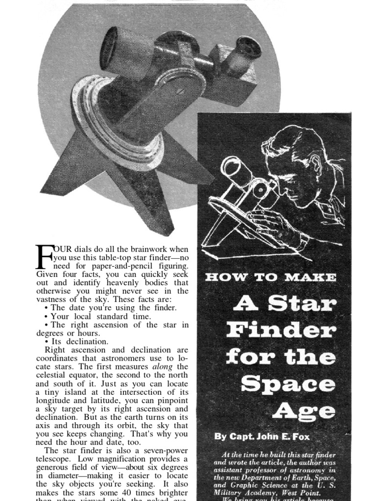 Star Finder | PDF | Lens (Optics) | Stars