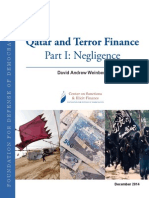 Qatar and Terror Finance - Part I - Negligence - Foundation For Defence of Democracy Center On Sanctions & Illicit Finance - December 2014