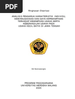 Download Analisis Pengaruh Karakteristik Individu Kewirausahaan Dan Gaya Kepemimpinan Terhadap Kemampuan Usaha Serta Keberhasilan Usaha Pada by Andhika Agung Pamungkas SN290586403 doc pdf