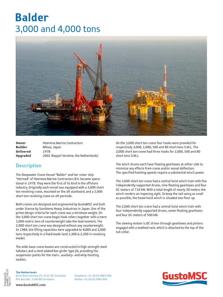 00-110 - Balder PDF | Download Free PDF | Crane (Machine ...