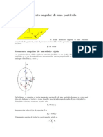 momento angular de una particula