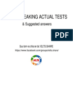 Speaking Recent Actual Test