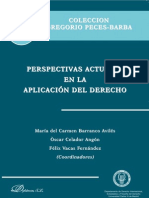 Perspectivas Actuales en La Aplicacion Del Derecho