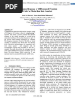 Frequency Response of 10 Degrees of Freedom Full-Car Model For Ride Comfort