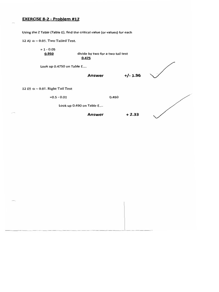 Homework Statistics 5 | PDF