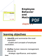 Employee Behavior and Motivation: Inc. Publishing As Prentice Hall