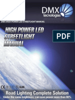 DMX High Power LED Streetlight User Manual Égős Is