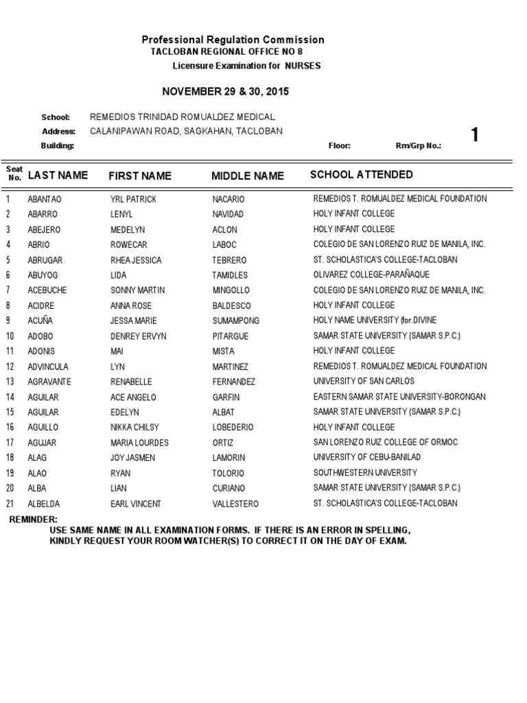 room assignment let 2022 tacloban