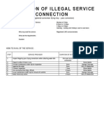 Inspection of Illegal Service Connection