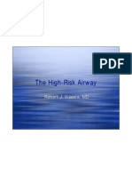 10 Vissers High Risk Airway Slides