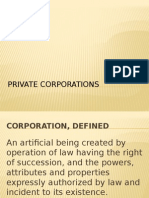 PRIVATE CORPORATIONS DEFINED
