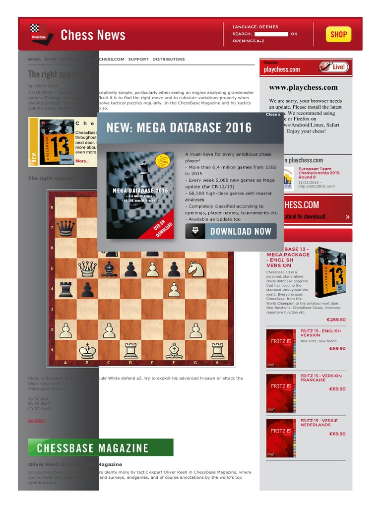 Chess Tactics | PDF | Chess | Abstract Strategy Games