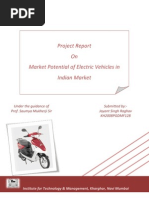 Report On Potential Market of E-Vehicles