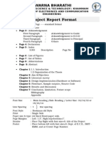 Project Reports Format