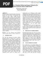 Comparison Study of Mamdani Method and Sugeno Method in The Navigation System For Indoor Mobile Robot