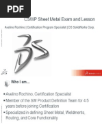 Sheet Metal Cad Exercises | PDF | Teaching Methods & Materials