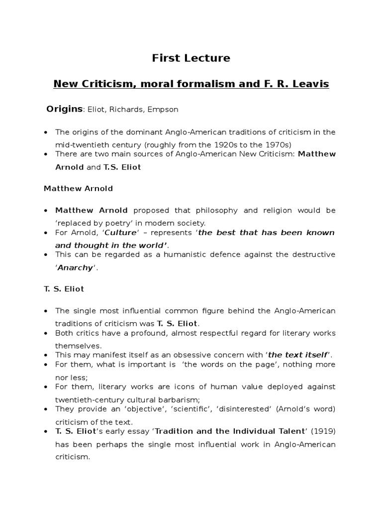 New Criticism Poetry Philosophical Science