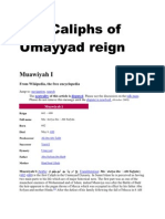 The Caliphs of Umayyad Reign