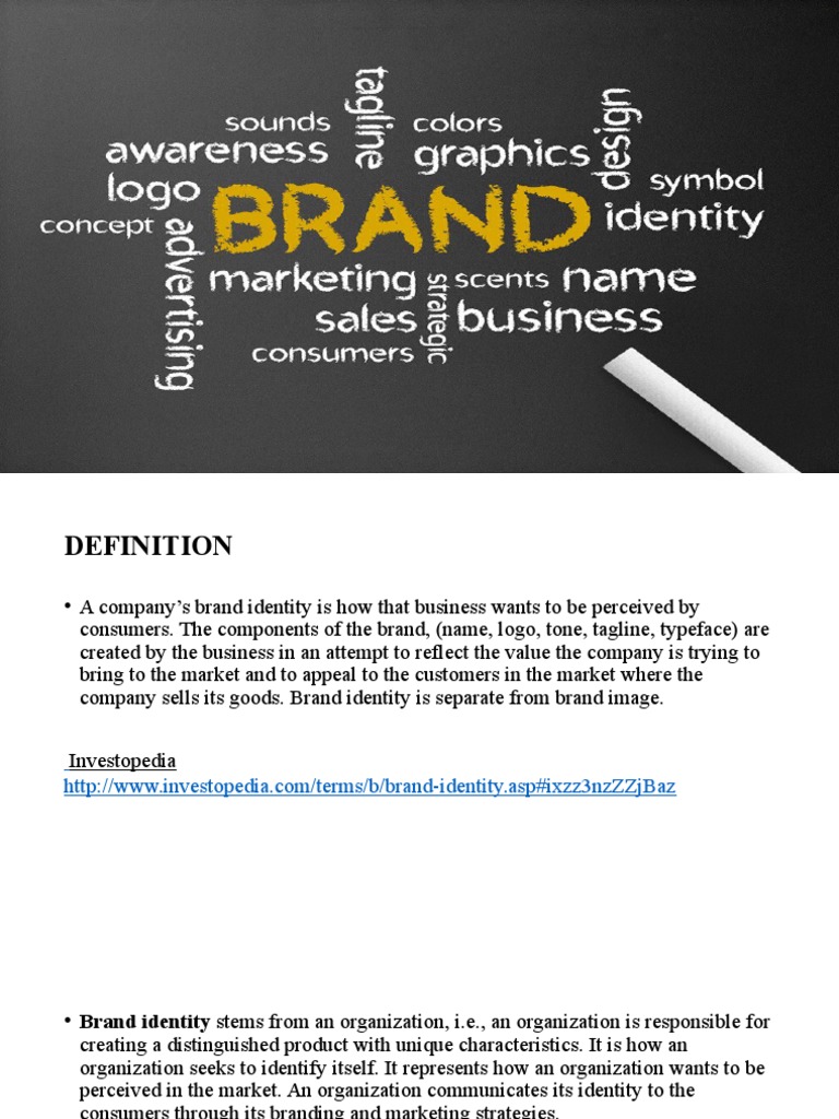 Brand Identity PDF Brand Marketing