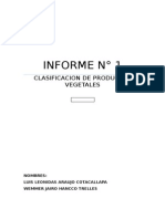 Clasificacion de Productos VegetalesCLASIFICACION DE PRODUCTOS VEGETALES.