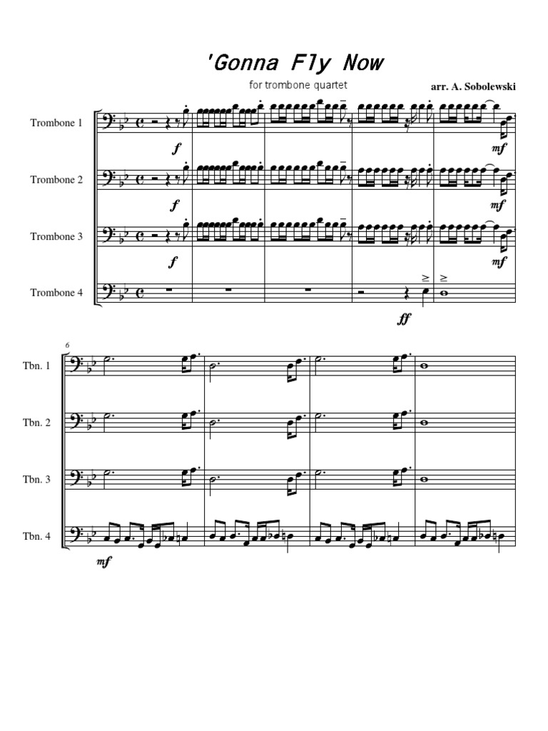 Gonna Fly Now Trombones